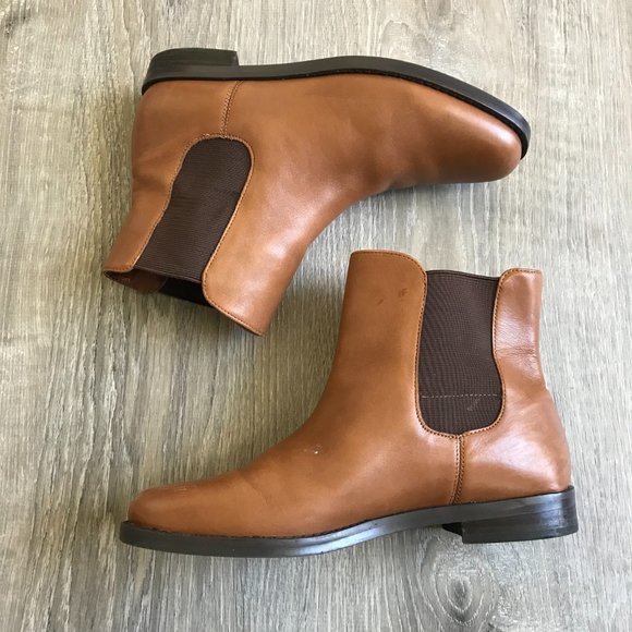 Lucky Brand Shoes - Lauren Ralph Lauren Women's 6.5 Belva Chelsea Ankle Boots Tan Camel Brown